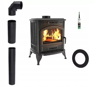Liatinový sporák Kratki Koza K6 8 kW 150 mm